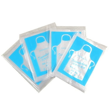 ACDANC Aprons,PE Plastic Disposable Apron,Waterproof Chef Apron for Cooking,BBQ and Cleaning,25 Pack
