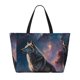 thumbnail image 2 of Fotbe Night Sky Wolf Bolsa de Viaje para Playa - Resistente al Agua, Bolsa Tote de Gran Capacidad y Ligera con 7 Bolsillos para Mujeres y Hombres, 2 of 7