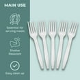 Jacent's Everyday Clear Plastic Forks Cutlery 300 Count for Parties