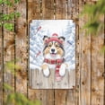 thumbnail image 2 of Playful Shetland Sheepdog Welcomes Winter Snowy Day with Cardinal Bird Vertical Metal Aluminum Sign Sheltie Dog Lover Gifts Wall Art Home Decor - 2017, 2 of 5