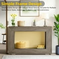 thumbnail image 2 of Fnova Table Console Style Ferme pour Entrée, Table d'Entrée Étroite en Bois de 47,2 Pouces, Assemblage Facile, Gris Pâle, 2 of 15