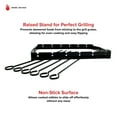 thumbnail image 6 of Nexgrill Shish Kabob Skewers Set, Non-Stick Surface, Easy to Clean, 1 Raised Stand and 6 Skewers, Foldable Grill Rack Barbecue Skewer Accessory for Outdoor Grilling, and Camping, Black - 530-0032, 6 of 6