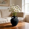 thumbnail image 5 of Flower Vase Home Decor - 8.2 Inch Rustic Table Flowers Vases Living Room Bedroom Plant Decorations Farmhouse Vintage for Kitchen Shelf Office Coffee Dining Desk House Women, 5 of 6