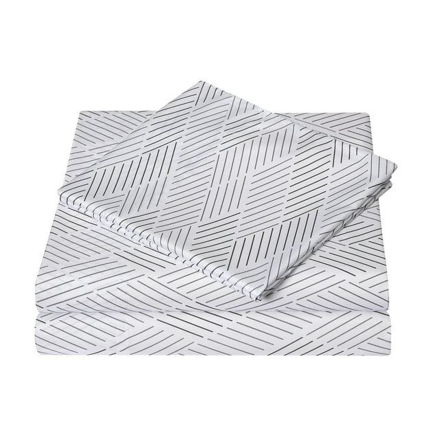 Mainstays Soft, Easy Care, Microfiber Sheet Set – Printed