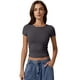 thumbnail image 4 of Camiseta QINSEN de cuello redondo con doble forro de verano para mujer, 4 of 6