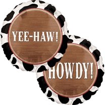 Anagram 18 in. Yeehaw HOWDY Foil Balloon