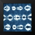 thumbnail image 2 of Zarris, Chariklia 20x20 Black Modern Framed Museum Art Print Titled - Indigo Tiles III, 2 of 5