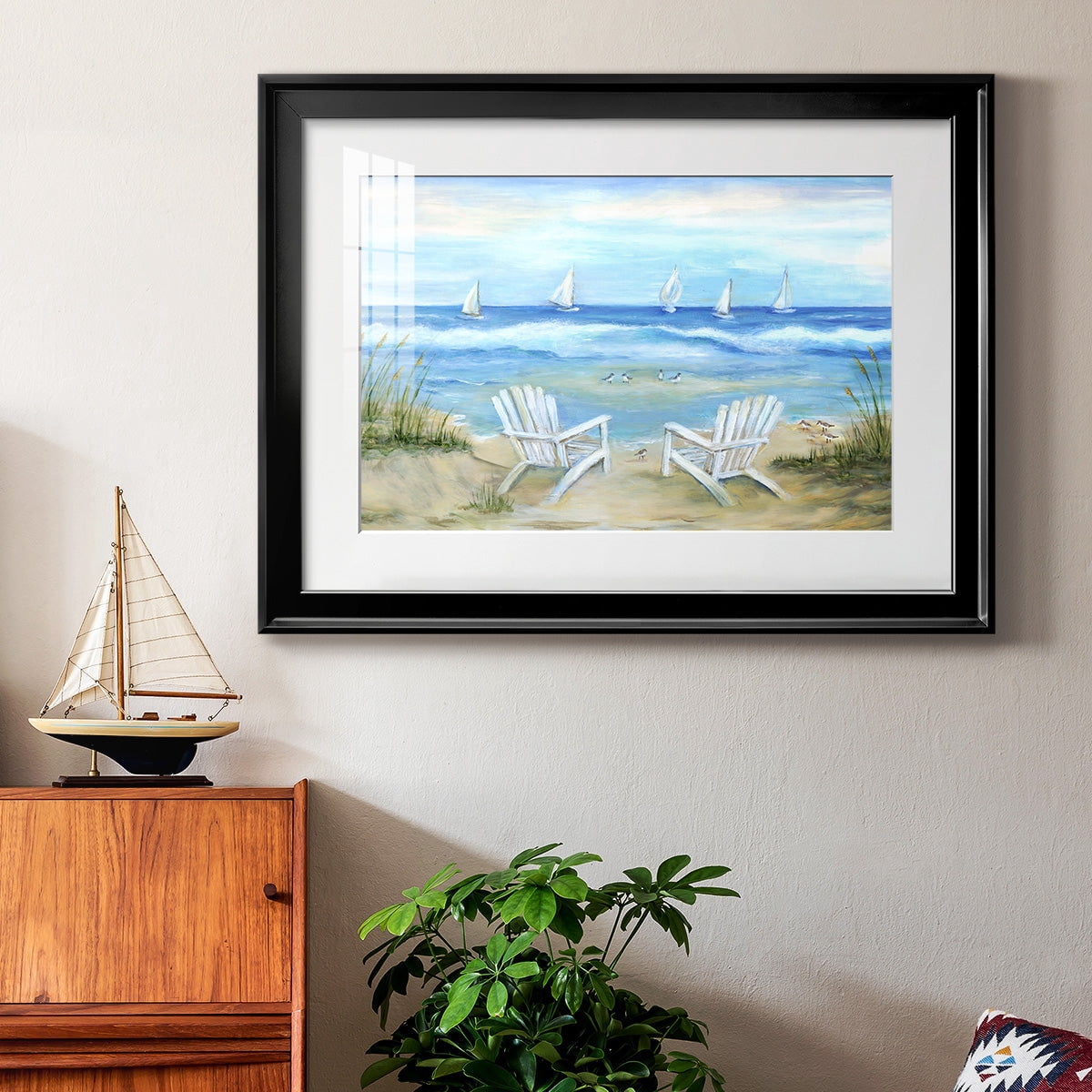 Seaside Escape Premium Framed Print - Ready to Hang