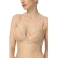thumbnail image 2 of phistic Women Lace Overlay Padded Underwire Bra (Regular & Plus Size 34A- 40D), 2 of 4