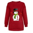 thumbnail image 4 of 50% Off Clear! asdoklhq Plus Size Christmas Clothing,Christmas Sweatshirt for Women Oversized Graphic Casual Crewneck Long Sleeve Pullover Sweatshirt Tops Shirt Blouse, 4 of 5