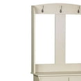 thumbnail image 4 of Saint Birch Hawksbury Wood Hall Tree and Cabinet Off-White, 4 of 5