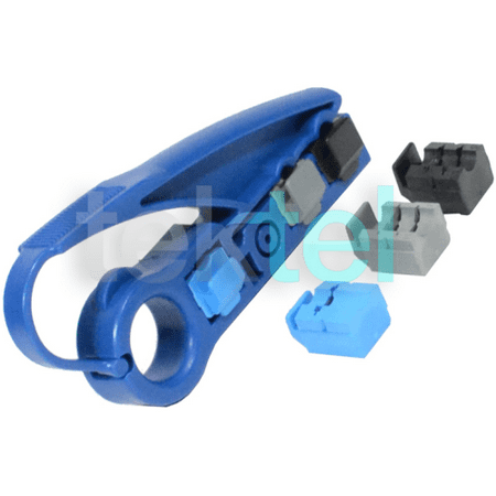 RG6/RG59 CAT5E/CAT6 Coaxial UTP Cable Wire Jacket Strip Stripper/Cutter (Best Coax Stripping Tool)