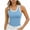 Light Blue, variant on Horkkom Tank Tops for Women Summer Slim Crop Going Out Tops Casual Ribbed Sleeveless Tops L