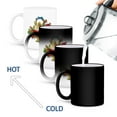 thumbnail image 4 of 3drose, Pretty Basket of English Roses in White, Pink and Red with a Blue Bow, 11oz Magic Transforming Mug, 4 of 7