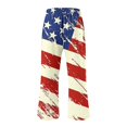 thumbnail image 3 of Pxkloy Lightweight Capris for Women,4th of July Patriotic Womens Capris Pants Summer Casual High Waisted American Flag Cropped Pants Loose Wide Leg Trousers with Pockets Multicolor,XXXL, 3 of 4