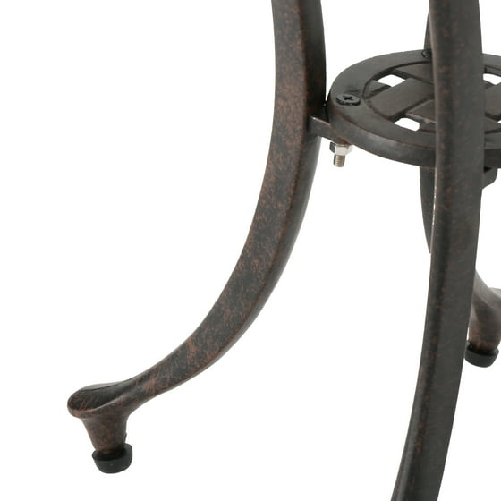 Louis Outdoor 19 Cast Aluminum Side Table Bronze Finish Com