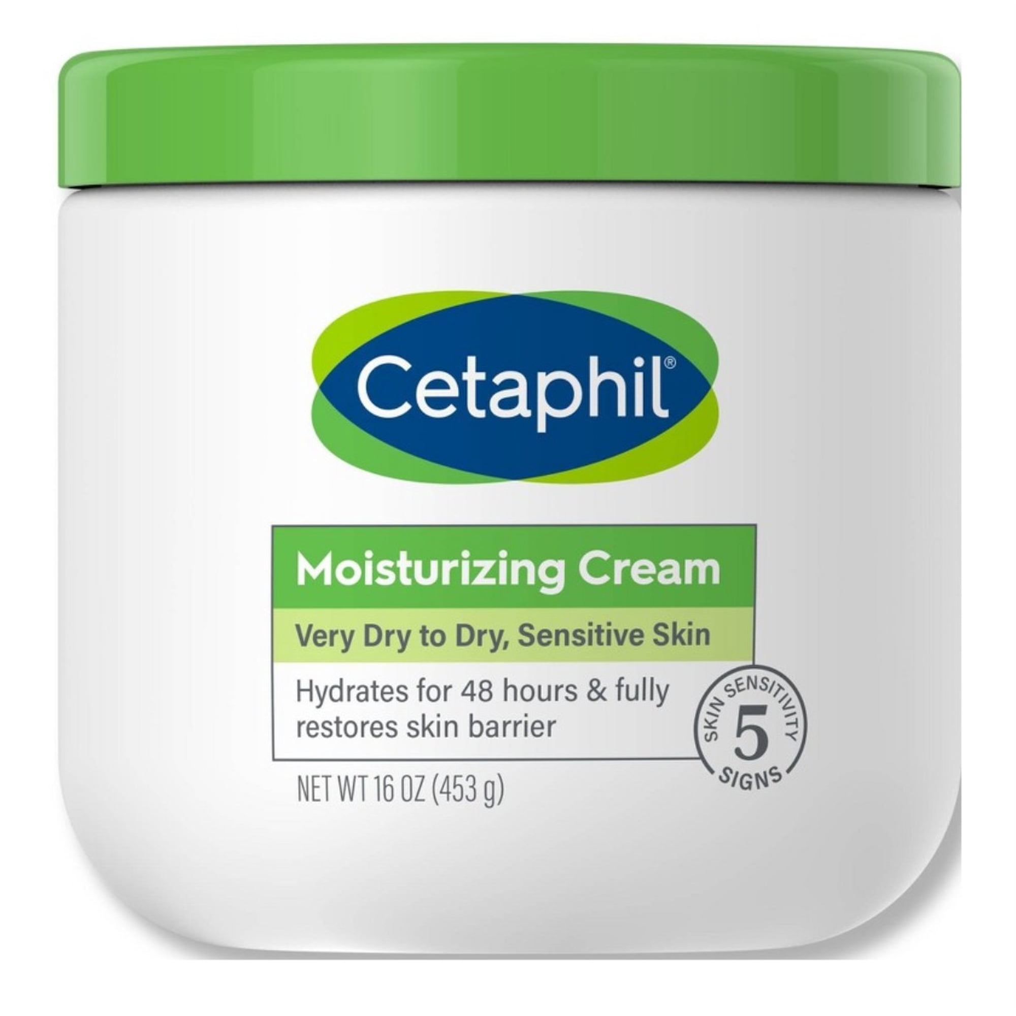 Cetaphil Moisturizing Cream 16oz Jar Very Dry To Dry Skin (Pack of 3)