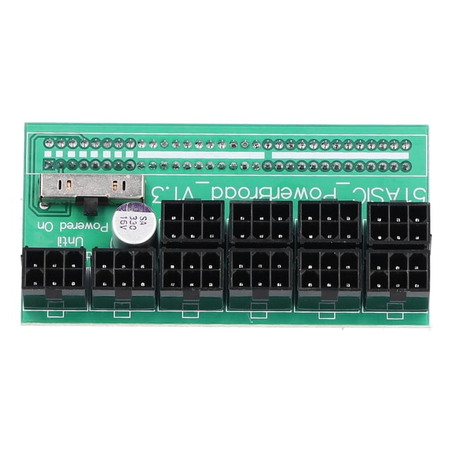 Tbest Power Adapter,Power Adapter Board 6 Pin Universal Server Power Supply Breakout Converter Accessories,Power Adapter Board