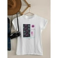 thumbnail image 3 of Groovy Techno Style Art T-Shirt Women -Image by Shutterstock, Female Large, 3 of 4