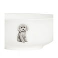 thumbnail image 3 of Pet Portrait White Porcelain All Purpose Bowl -  I Love Poodles (Grey), 3 of 5