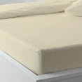 thumbnail image 2 of The Great American Store 1800 Series - 4 PC Brushed Microfiber Waterbed Sheet Set - 15" Deep Pocket Attached (Solid, Ivory , Queen ), 2 of 3