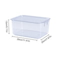 thumbnail image 3 of Plastic Stackable Kitchen Storage Organizer Bin Containers with Front Pull Drawer for Cabinet, Pantry, Fridge, Freezer, Shelf, Refrigerator Organization, 3 of 8