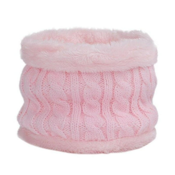 Bonnets Chauds Chapeau pour Fille Anneau Foulard Pompons Chapeaux d'Hiver Bonnets Tricotés Foulard 2 Pcs Ensemble de Chapeau d'Hiver à la Mode pour Enfant