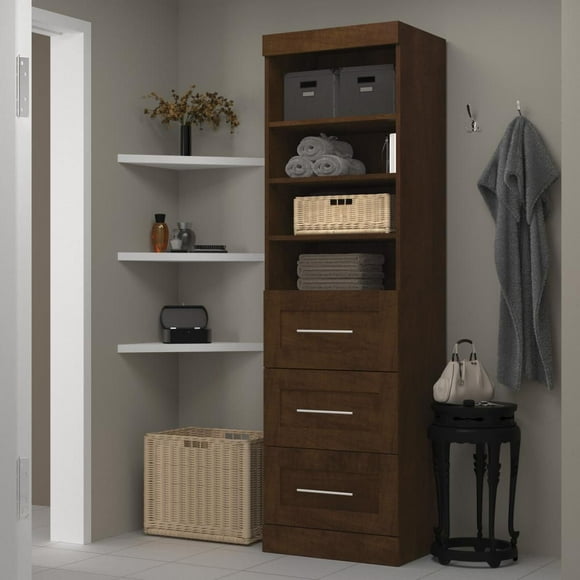 Bestar Pur Unité de rangement 25“ avec ensemble 3 tiroirs