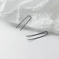 thumbnail image 6 of EOEMY 925 Sterling Silver Minimalist Party Club Ear Stud Geometry U Earrings Line-Silver, 6 of 7