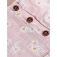 thumbnail image 6 of hirigin Baby Girl Vest Tops, Shorts Suit, Sleeveless U Neck Blouse Casual Buttons Summer Pants, 6 of 9