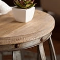 thumbnail image 3 of SEI Furniture Mencino Table d'Appoint en Sapin Patiné et Argent, 3 of 6
