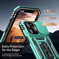 thumbnail image 5 of for iPhone 13 Pro Case with Screen Protector,Sliding Camera Cover,-Grade Cover with  Stand Phone Case 6.1" Turquoise, 5 of 12