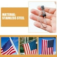 thumbnail image 3 of WORGEOUS 2pcs Flag Pole Clips For Boats Stainless Steel Flag Holders Suitable For Boats Easy To Install And Secure Essential Boat Flag Pole Accessories, 3 of 8