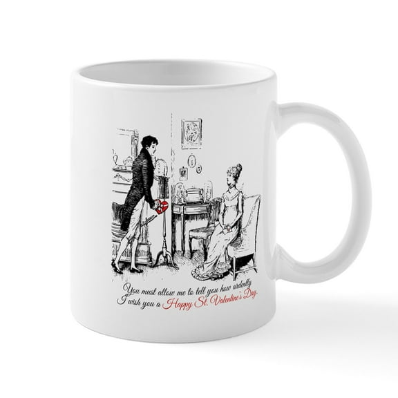 CafePress - Ardently St. Valentine's Day Mugs - 11 oz Ceramic Mug - Novelty Coffee Tea Cup