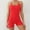 Red, variant on Miluxas Womens Jumpsuits Unitard Bodysuits One Piece Shorts Rompers Yoga Sleeveless Backless Bodycon Outfits Red 4(S)