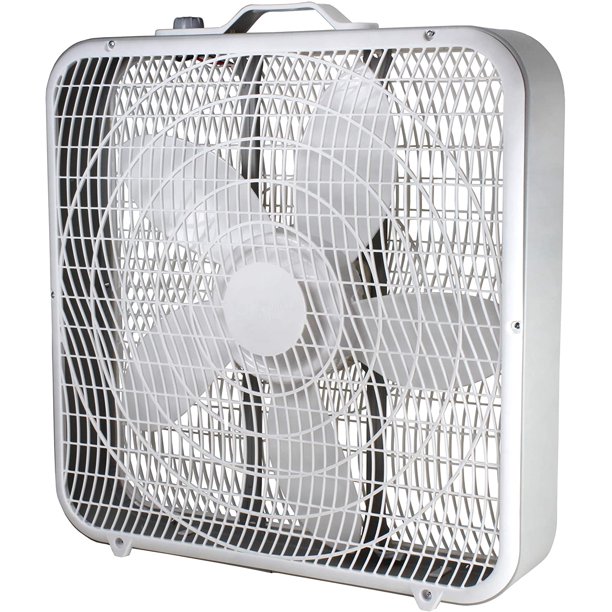 Comfort Zone CZ200A 20" 3-Speed Box Fan for Full-Force Air Circulation