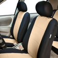 thumbnail image 2 of FH Group Waterproof Neoprene Car Seat Covers Front Set – Universal Fit Front Seat Cover with Storage Pockets, Compatible Automotive Seat Covers for Cars, SUVs & Vans, Beige, 2 of 17