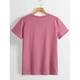 thumbnail image 5 of Camiseta de talla grande para mujer, Top con estampado de huellas de corazón y perro, camiseta informal suave y elástica, ropa de moda urbana 2024, 5 of 5