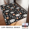 thumbnail image 3 of Black Halloween Ghosts Pumpkins and Bones Door Rugs,Washable Non Slip Door Mats Indoor,Decorative Door Mats,Entry Mat Indoor for Entrance,Bedroom,Kitchen,Bathroom,20"x32", 3 of 6