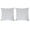 Silver, variant on Amelia Silver Geometric Polyester 20 in. x 20 in Throw Pillow (Set of 2)