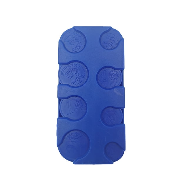 Advancent Cambiador de monedas para coche, dispensador de monedas, hucha, contenedor de dinero resistente al desgaste Almacenamiento y organización del hogar Azul