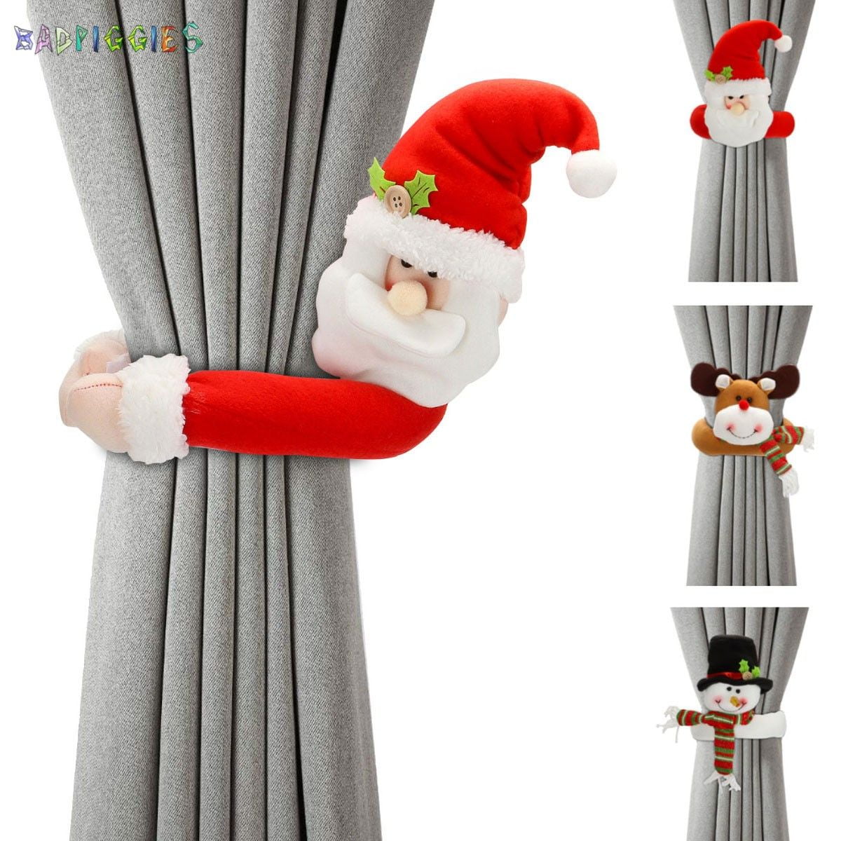 Christmas Doll Curtain Buckle Curtain Holders Clip Tieback Home Hanging Ornament 