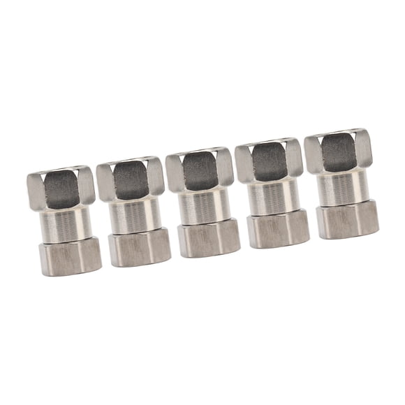 Stainless Steel Plumbing Fittings Female Thread Pipe Adapter 5PCS Set Shower Water Heater