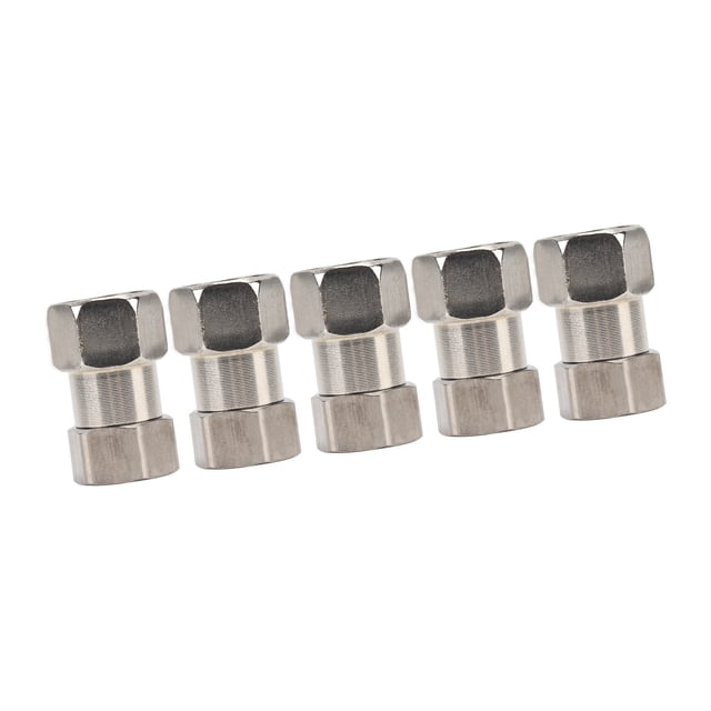 Stainless Steel Plumbing Fittings Female Thread Pipe Adapter 5PCS Set Shower Water Heater
