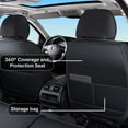 thumbnail image 5 of Fit for Ford Mustang mach-e 2022 Seat Cover, Black Car Seat Covers, PU Leather 360° Full Coverage Seat Set Scratch & Wear Resistant Easy to Clean & Maintain, The GT model is not suitable, 5 of 9