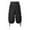 Black, variant on BLESSUME Men's Renaissance Pants Medieval Viking Trousers Pirate Costume Back Lace Up Shorts