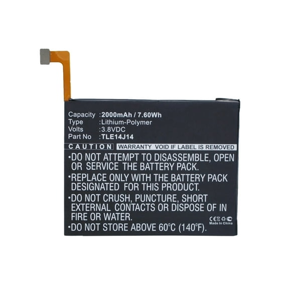 Batteries N Accessories BNA-WB-P3698 Cell Phone Battery - Li-Pol, 3.8V, 2000 mAh, Ultra High Capacity Battery - Replacement for Wiko TLE14I14 Battery