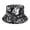 Black, variant on Bucket Hats Letter Print Fisherman Hat for Outdoor Activities Uni Cap with Unique Typography Style for Sun and Casual Party Wear Black