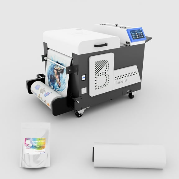 Lancelot W 30 DTF Curing Oven and Powder Shaker Upgraded Heater T-Shirt Printer Machine Shaking Powder DTF Transfer Film Roll Printing Oven Auto Powder Shaking&Dryer Machine for Small Business