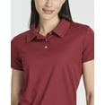 thumbnail image 4 of Real Essentials 3 Pack: Womens Short Sleeve Dry-Fit Performance Polo Shirt (Available in Plus), 4 of 6